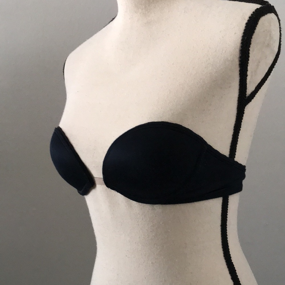 VICTORIAS SECRET Very Sexy Minimalist Underwire Black Strapless Bra | 32A - Picture 6 of 13